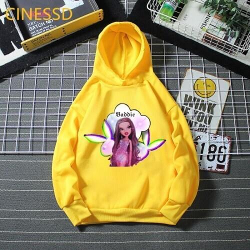 Kawaii Kids Clothes Y2k Bratz Hoodie For Girls Cute Bunny Sweatshirt Children Clothing Spring Autumn Winter Clothes Tracksuit