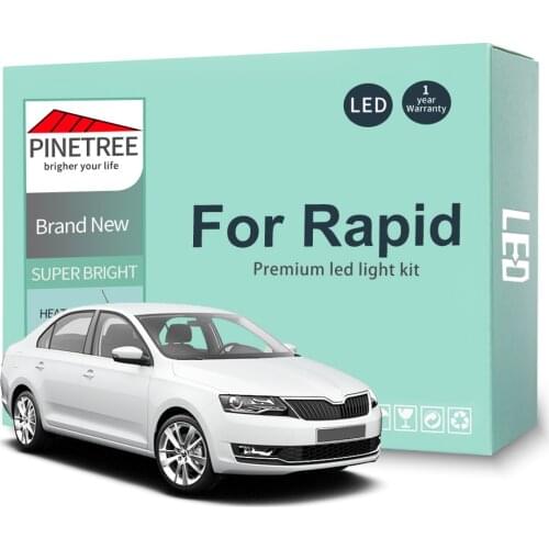 Led Interior Light Kit For Skoda Rapid NH1 NH3 NA2 2011-2015 2016 2017 2018 2019 LED Bulbs Reading Dome Map Canbus