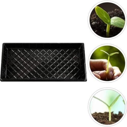 Hot 4Pcs Trays Seedling Starter Tray Humidity Adjustable Plant Starter Kit Greenhouse Grow Trays for Seeds Growing Starting