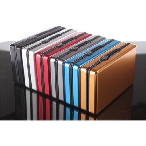Metal alloy cigarette case can put 10 cigarettes Aluminium alloy cigarette box