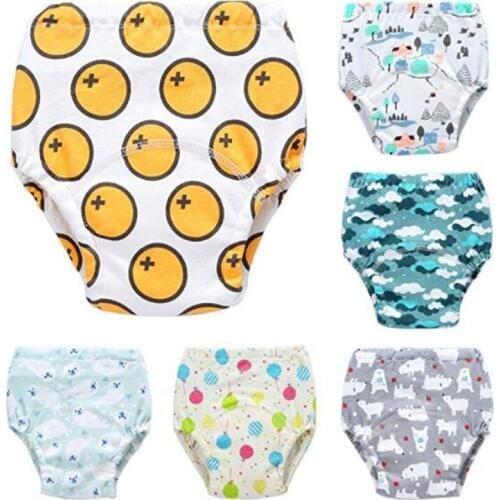 Baby Toddler Kids Newborn Girls Boys 6 Pack Reusable Toilet Training Pants Nappy Underwear Cloth Diapers