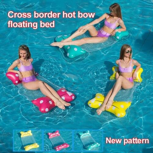Inflatable Water Float Lounge Bed Water Hammock Swimming Pool Floating Chair Sofa Mat For Travel Vocation Buoyancy Water Bed