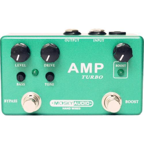 Mosky AMP TURBO Guitar Effect Pedal Mini Effect Pedal with Overdrive and Boost Guitar Parts & Accessories