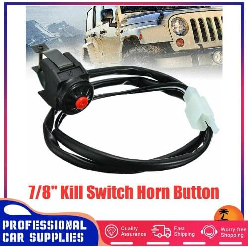 Motorcycle Horn Control Switch 7/8" 22mm Handlebar Horn On/Off Kill Switch Control Stop Switches Universal