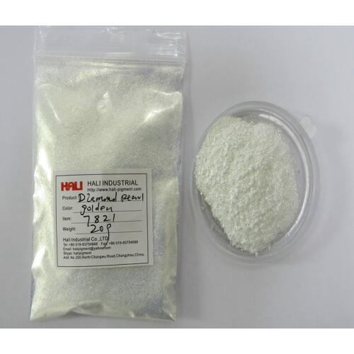 Diamond pearl pigment, pearlescent powder,mica powder,1lot=20g,item:7821,color:golden,particle size:50-200um;free