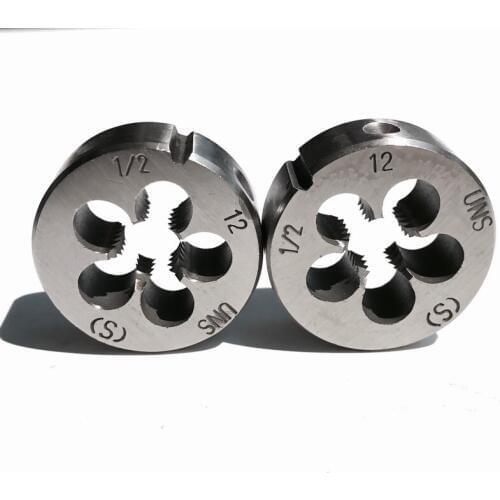 Free shipping of 2PCS UN/UNC/UNF/UNEF/UNS 1/2"-12/13/14/16/18/20/24/27/28/32/36/40 TPI manual dies for DIY metal threads making