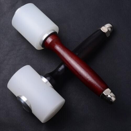 Handmade Leather Carving Hammer DIY Craft Cowhide Punch Cutting Tool Hammer