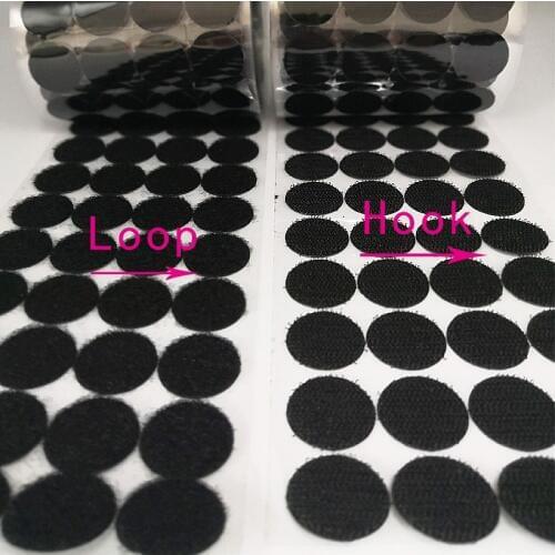 100Pairs Self Adhesive Fastener Dots 10/15/20/25/30mm Strong Glue Magic Sticker Round Hook Loop Tape Snap Button Sewing Tools