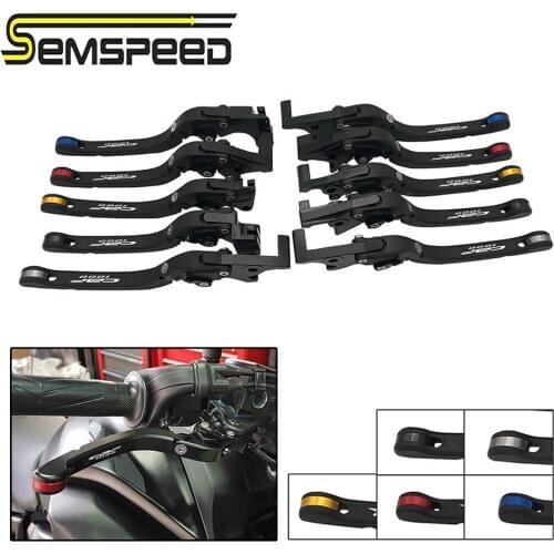 SEMSPEED CBF1000 logo Motorcycle CNC New Folding Brake Clutch Levers Handle Grips For Honda CBF1000/A 2010-2012 2013 Accessories