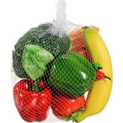 100pcs/set 60cm Mesh Bags Woven Shopping Bag Reusable Fruit Storage Bags Seafood Fruit Vegetable Net
