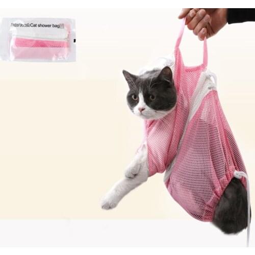 Wash Dog Cat Bag Cat Bath Artifact Bath Bag Pet Cut Nails Anti-catch Fixed Bag Cat Cleaning Supplies Anti-escape Anti-scratch