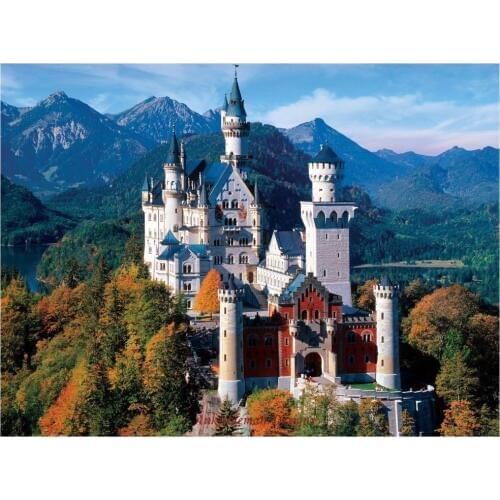 Embroidery Counted Cross Stitch Kits Needlework - Crafts 14 ct DMC DIY Arts Handmade Decor - Neuschwanstein Castle 2