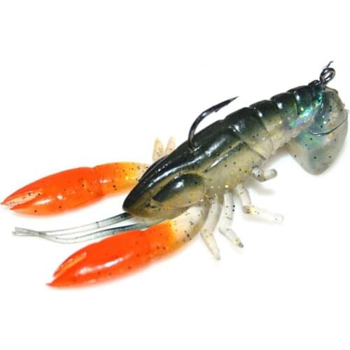 1pcs Large Tongs Lobster Red Tongs Soft Lure Lure Hook Realistic Crayfish 14g Artificial Fishing Lure Tool Accessories