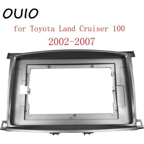 10.1 inch car dashboard Double Din DVD frame decoration kit dashboard panel suitable for Toyota Land Cruiser 100 2002-2007 frame