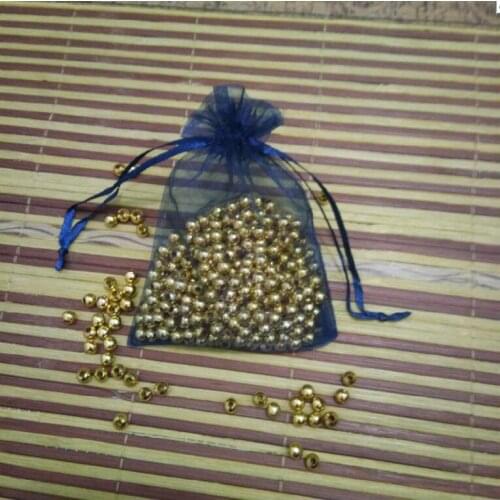 100pcs 20x30cm 25x35cm 30x40cm Navy Organza Jewelry Bags Wedding Christmas Bag Organza Drawstrings Jewelry Gift Packaging Bags