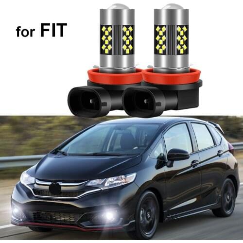 2pcs Led Car Fog Lamp for Honda Fit 2007- 2017 2018 2019 2020 2021 Front Fog Light Bulb Car Accessories Canbus