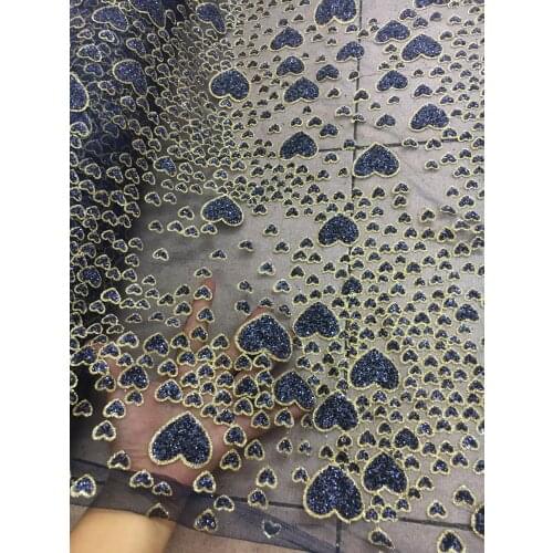 5 yards special glued glitter lace fabric on sale hot pink color mesh material BZL-82711 for bridal dress