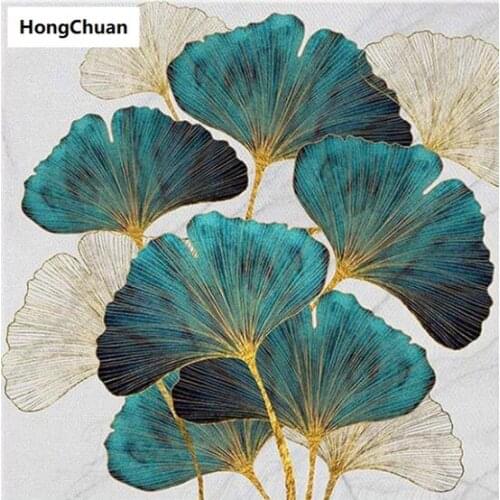 Leaf 5D DIY square/round diamond painting cross stitch needle and thread embroidery home decoration high-end muralmosaic diamond