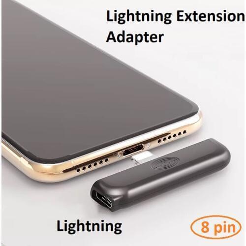 Lightning Extension Adapter T Tip for iPhone 12 11 Pro Max,XS, Xr,iPad Air,iPad Mini,Mobile Game Controller,Data,Charging, Video