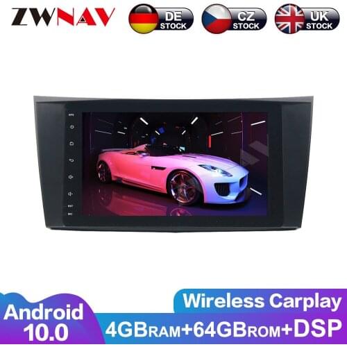 Carplay Android 10.0 Screen Car Multimedia DVD Player For BENZ E-Class W211 2002-2008 GPS Navi Auto Radio Audio Stereo Head Unit