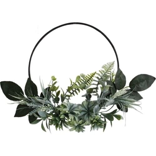 Flower Wreath Handmade Floral Wreaths Artificial Spring Garland for front Door