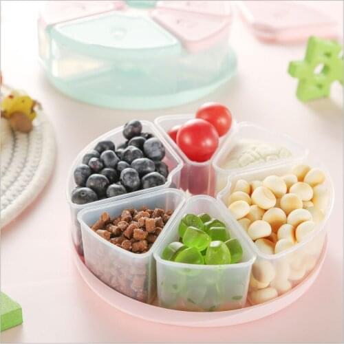 Childrens convenient multi-functional storage box baby supplementary food fresh keeping box snack snack fruit box sealed