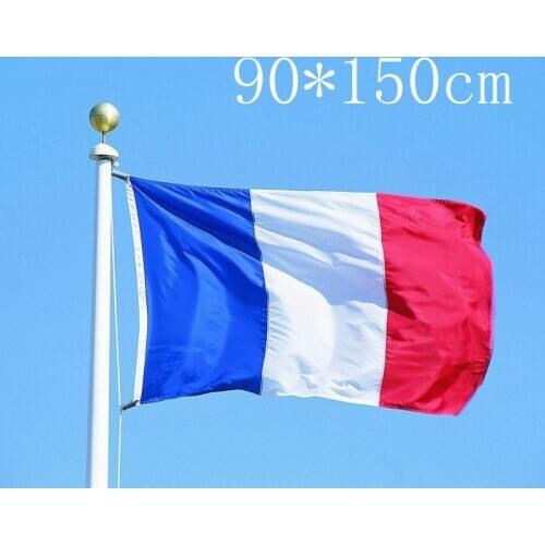 Franch Flag 90*150cm 3*5ft Large Size Polyester Printed Drapeau france Flags and Banners algerie