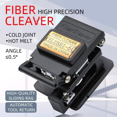 KELUSHI Fiber Cleaver 6C Cable Cutting Knife FTTT Fiber Optic Knife Tools High Precision Cutter 12 Surface Blade