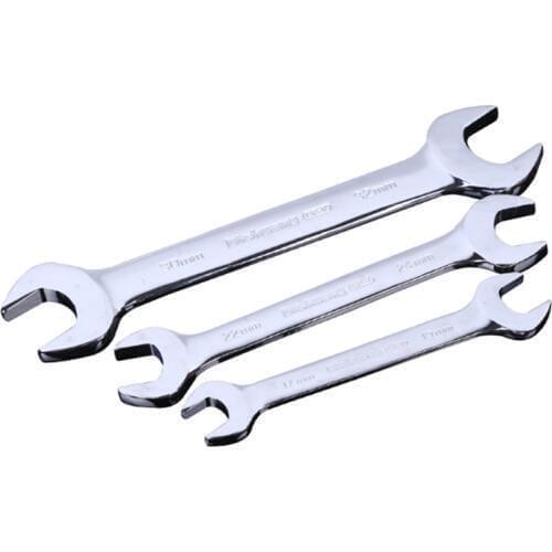 17-30mm Big Sizes Specular Open End Wrench Double End High-carbon steel Wrench Machine Repair Auto Repair Wrench Hardware Tools