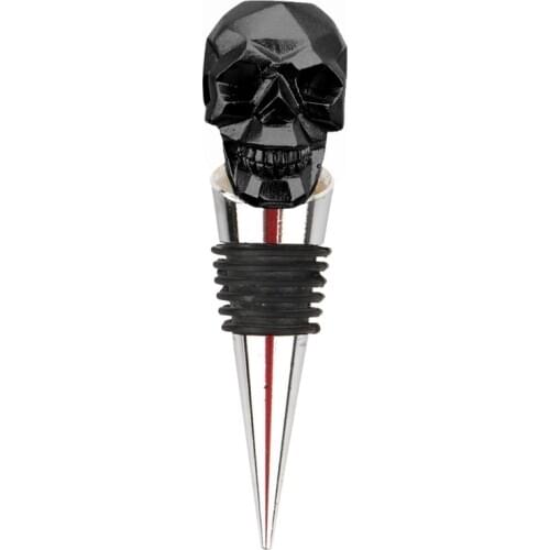 Halloween Skull Champagne Red Wine Bottle Stopper Upside Down Sealer Plug Home Kitchen Bar Tool