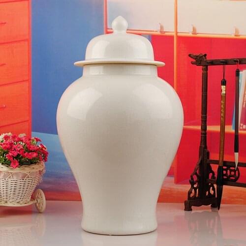 Galzed various color Jingdezhen ceramic ginger jar Antique Porcelain temple jar clay storage jar