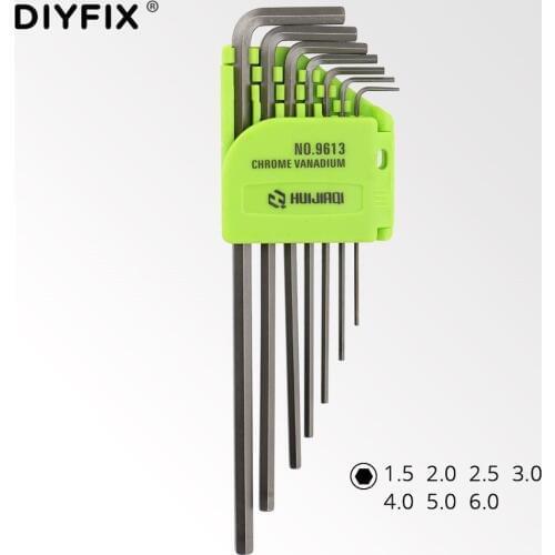 DIYFIX Portable Hex Torx Key Star Wrench Screwdriver Kit Hex 1.5-6.0mm T5-T40 for Macbook/Xbox one/PS4/HDD Repair Tools Set