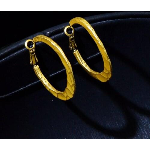 CINDY XIANG New Vintage Simple Hoop Earrings Cute Small Circle Round Gold Metal Earring Fashion Jewelry Mothers Day Gifts