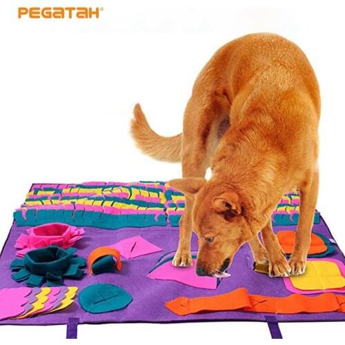 Pet Dog Snuffle Mat Pet Sniffing Training lanket Detachable Consume Energy Puzzle Pet Dog Toys Release Stress Training Blanket