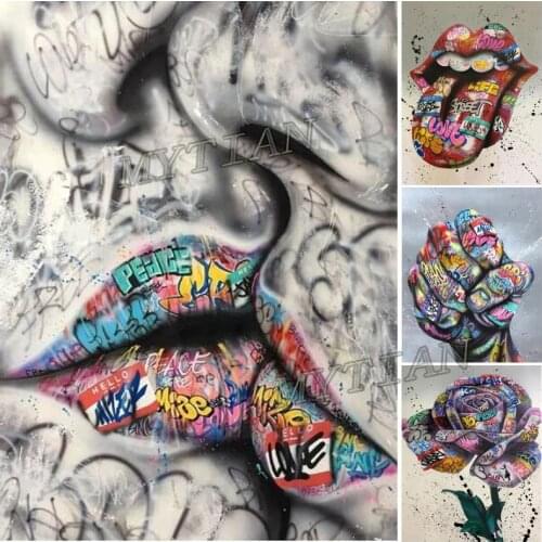 Full square/round drill 5D DIY diamond painting street graffiti art Embroidery Pattern Cross stitch kit mosaic home decor gifts