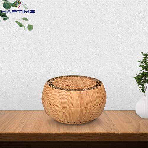 Wood Grain Bluetooth Speaker Portable Outdoor Wireless Bluetooth Speaker Computer Speaker LED Round Chinese Chess Culture Speake