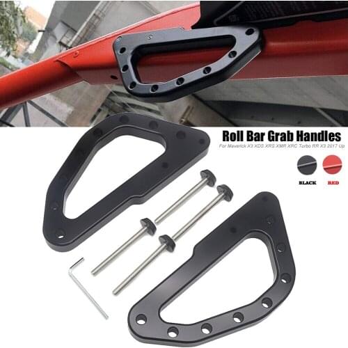 Roll Bar Grab Handles For Can-Am Maverick X3 XDS XRS XMR XRC Turbo RR X3 2017-2021 2020 2019 2018 Heavy Duty Billet Aluminum