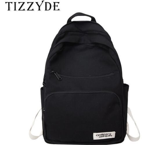 2019 New Arrive High Quality Canvas Women Backpack with Vintage Style School Bags for Teenager Girl Female Black Backpack XJK208