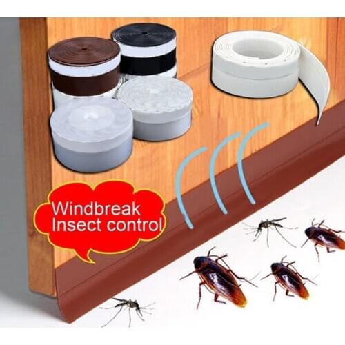 1 Pcs Self Adhesive Seal Strip 1M Silicone Door Window Draught Dustproof Weatherstrip ALI88