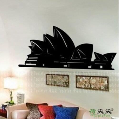 Sydney Opera House Skyline Decal Wall Sticker Vinyl Stickers Decor Mural Art Living Room Home Decoration Landmark Wall Decal