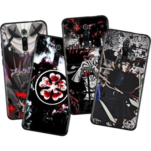 Anime Black Clover Silicone Cover For Xiaomi Redmi K40 Gaming K30i K30T K30S K30 Ultra K20 10X Pro Black Phone Case