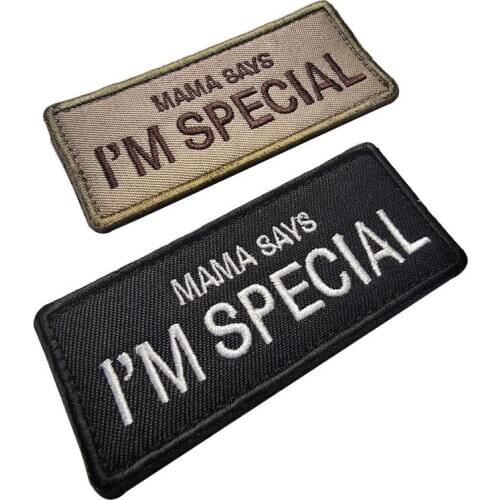 Funny Tactical Military Stickers Mama Mom Said I Am Special Embroidery Patches Hook&Loop Backpack Hat Clothes Decoration Badges