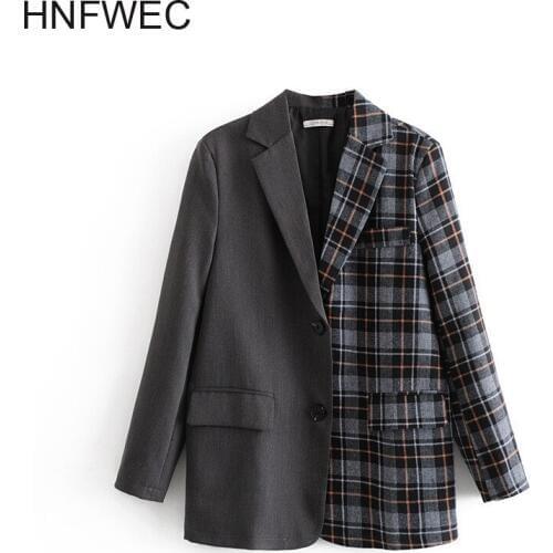 Spring and Autumn 2020 New Suit Jackets Women Europe Wild Cotton Ladies Jackets Long Sleeve Women Clothing V645