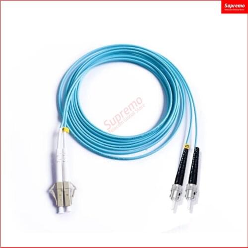 5pcs/lot OM3 LC/UPC-ST/UPC 1M 2M 3M-20M Multi-Mode OM3 Fiber Cable Multimode Duplex Fiber Optical Jumper Patch Cord