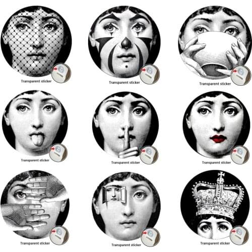 9 PCS Designer Lina Wallpaper The Same As Transparent Stickers for House Decoration Living Room Wall Decor room decoration