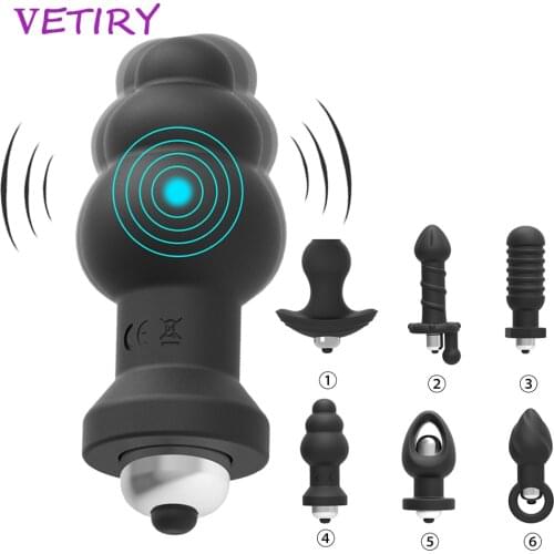 VETIRY Anal Vibrator Anal Plug Sex Toys for Women Men Prostate Massager Butt Plug Anus Stimulation Dildo Vibrator Masturbation