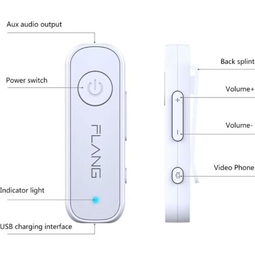Bluetooth5.0 Receiver 3.5mm AUX Music Wireless Adapter for Car Headphone Speaker Wholesale