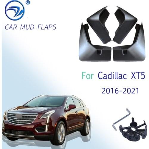 4pcs/set car Front Rear Splash Guard Mud Flaps for Cadillac XT5 2016 2017 2018 2019 2020 2021 mudgaurds fender mudlflap
