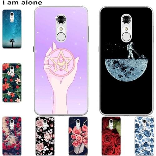 I am alone Phone Case For ZTE Blade A530 A610 (Voyage 4) A610 A910 Fashion Color Cute Cartoon Printed Paint Mobile