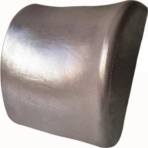 Custog Memory Foam Pillow Seat Cushion Waist Support Back Cushion For Office Chair Orthopedic Health Care Pad Bronze Color